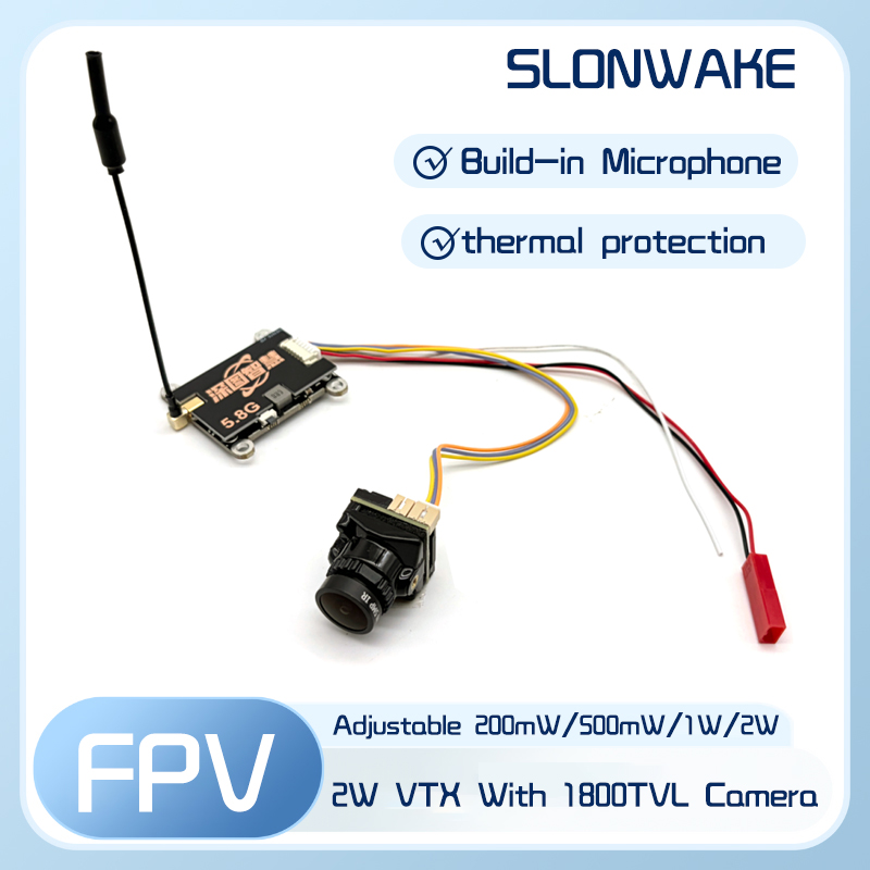 Drone Transmitter - SLONWAKE 5.8G 56CH 2W передатчик VTX