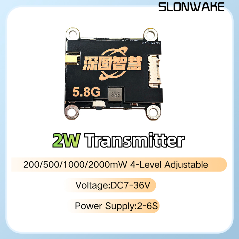 SLONWAKE 5.8G 56CH 2W передатч – обзор и цена Drone Transmitter