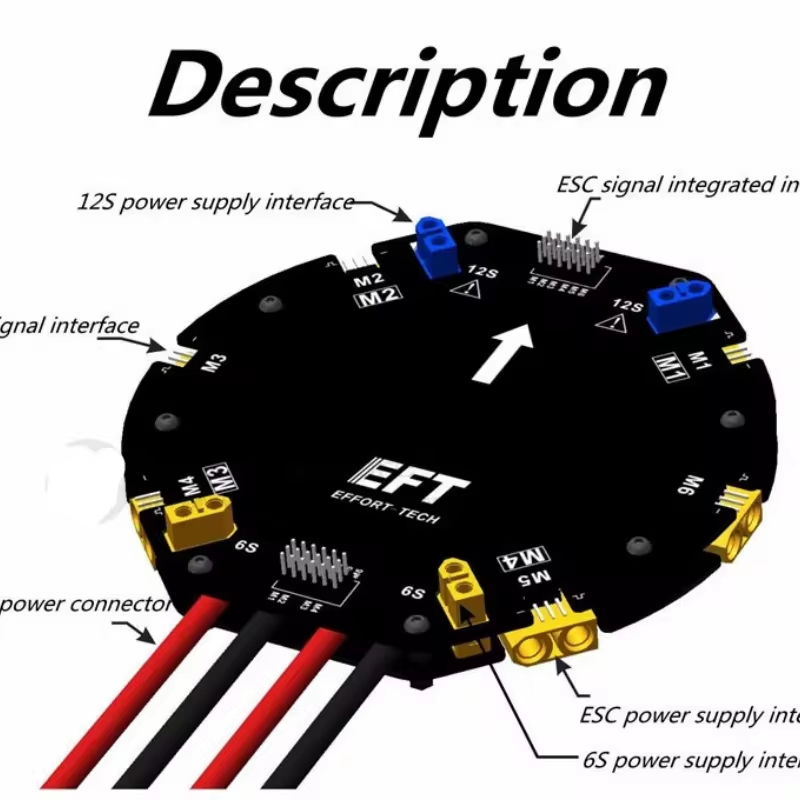 Плата распределения питания EF – обзор и цена Drone Power Distribution Board