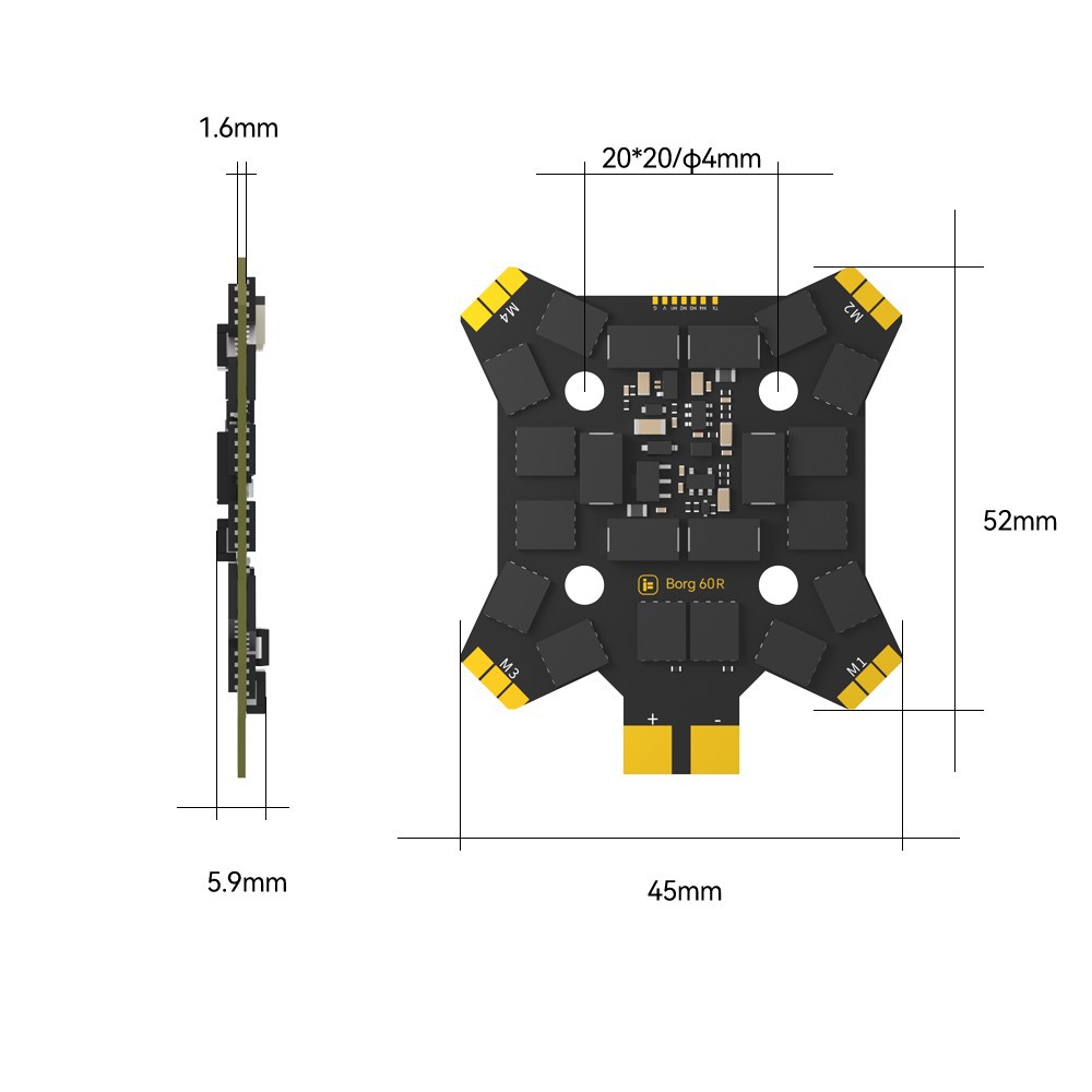 iFlight Borg Mini H7 (ICM42688 – обзор и цена Drone Esc